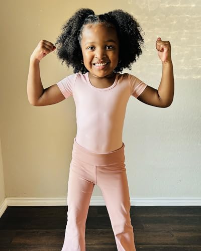 Image of Stelle Leotard for Girls Black Ballet Dance Leotard Gymnastics Outfits with Bow Back (Toddler /Little /Big Kids)