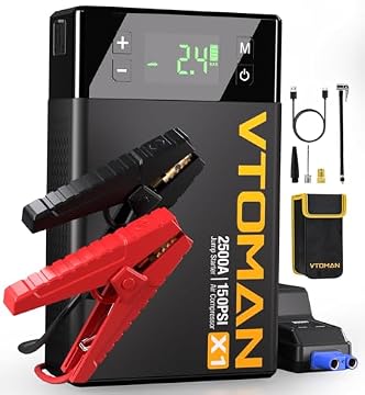 best portable car battery charger and tire inflator