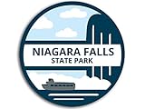 AV Destination Decals, Niagra Falls State Park Sticker, New York National Park Flag Vinyl, Visited...