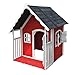 Produktbild Spielhaus für Kinder aus Holz mit Veranda, Fenstern und Doppelflügeltür