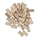 Garosa Domino-Zapfen, 50 Stück, 6 X 40 Mm, Domino-Zapfen, Buchenholz, Domino-Zapfen, Baumaterial für Möbel, Nähen, Schrankherstellung, Rahmen, Bauholz