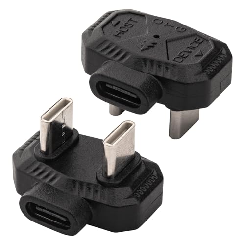 Leehitech USB C ϊA_v^[ 480Mbps U^ USB C 1 X to 2 IXA_v^[OTGΉ PDdt U^obNAORlN^[ A~jEޗ ^ yʁCdbA}CNAUfBXNA}EXAL[{[