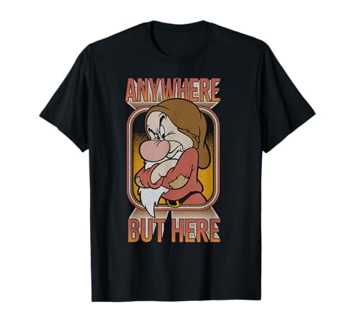 T-shirt Grumpy Disney vintage idéal pour un look streetwear décontracté