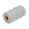 Semme Soft Thick Recycled Cotton Macrame Cord 2mm Ideal for DIY Tassels Home Decor and Gardening Crafts in Gray (Gray) #2
