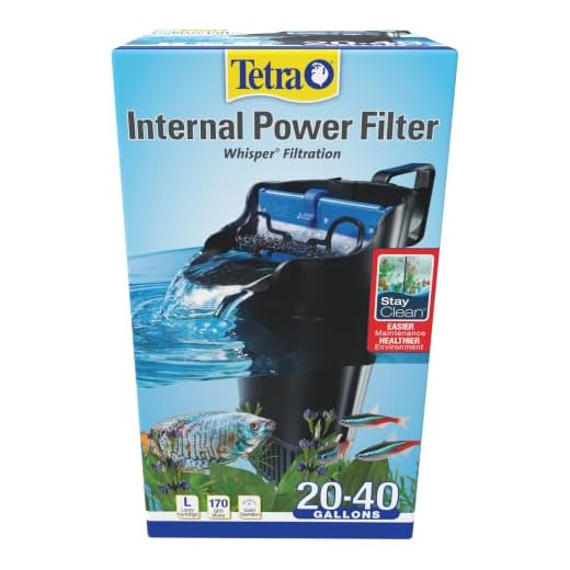 Tetra Whisper In-Tank Filter 40i with BioScrubber - 20-40 gallon (25818), Black