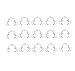 Haobase 15Pcs Dental Cheek Retractor Mouth Opener for Teeth Whitening C-shape Size 5 Small, 5 Medium, 5 Large