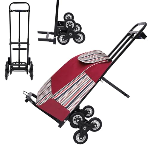 Carretilla para escaleras capacidad 460 lbs con 6 ruedas miniatura 1