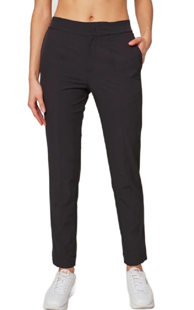 Mondetta Womens Lined Tailored Pant High-Rise Comfort Stretch 10 Black