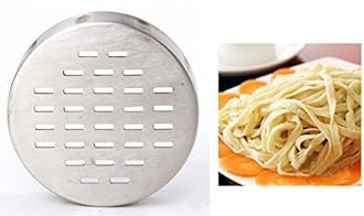 Stainless Steel Manual Noodles Press Machine Pasta Maker with 5 Noodle Mould