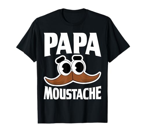 Papa bigote | Papa bigote | Regalo del Día del Padre Camiseta