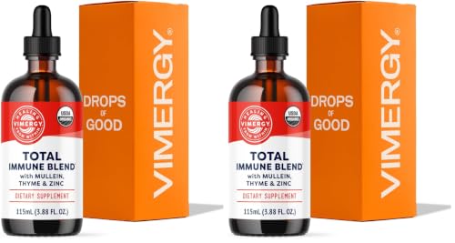 Vimergy Total Immune Blend* Organic Liquid Supplement, 115 mL, 57 Servings (Pack of 2)