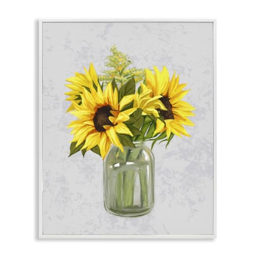 Sunflower Blossoms Bouquet Blooming, 24 x 30 Inch Framed Giclée Print