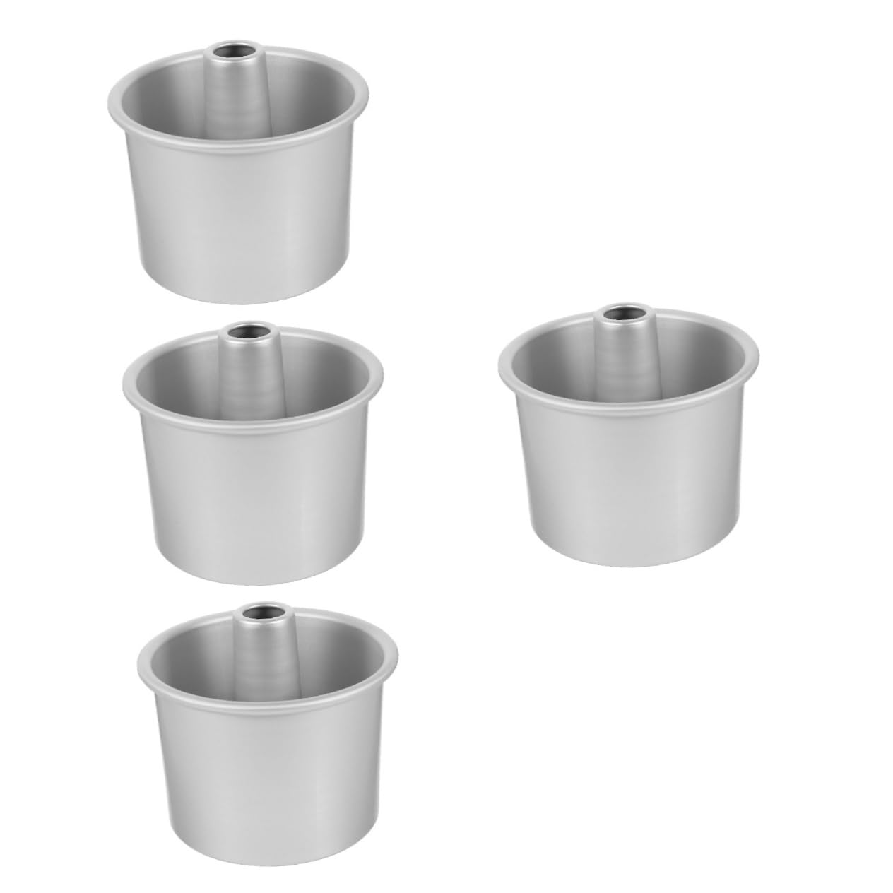 PRETYZOOM 4 Sätze Kuchenform rund easy putz Leckere Kuchen bratentopf Kuchen backen Formen zum Backen Formen für Hochzeitstorten Metall Pfanne Backform Puddingform Aluminiumlegierung