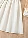 Floerns Girls Cold Shoulder Ruffle Trim Short Sleeve Belted A Line Midi Dress Apricot 11-12Y