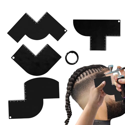 Strumento per modellare l'attaccatura dei capelli, strumento per modellare l'attaccatura dei capelli, guida al taglio riutilizzabile in millimetrica per ragazzi, marito, padre, adolescenti