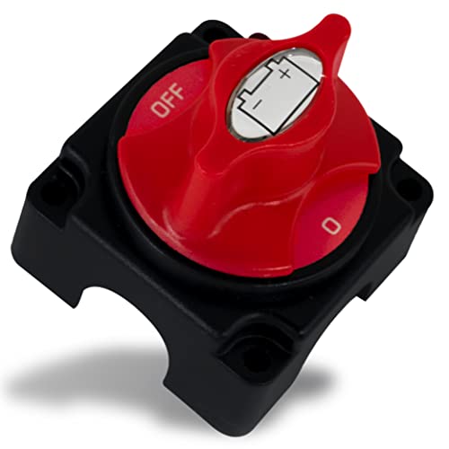 Five Oceans Marine Selector Boat Battery Switch With Knob, 250 Amp Continuous 350 Amp Intermittent (On-Off (1Pack)) #TOP6