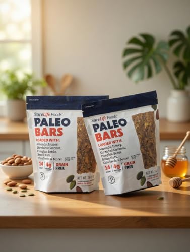 Sure Life Foods Paleo Bars 14 Individually Wrapped Pack of 2