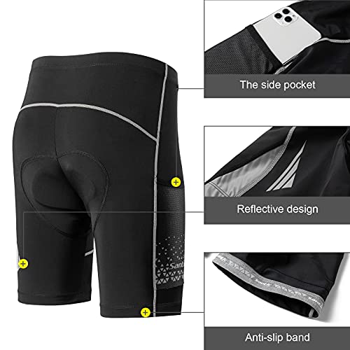 image for Santic Men's Cycling Shorts Padded Bike Riding Tights Men Bicycle Pant