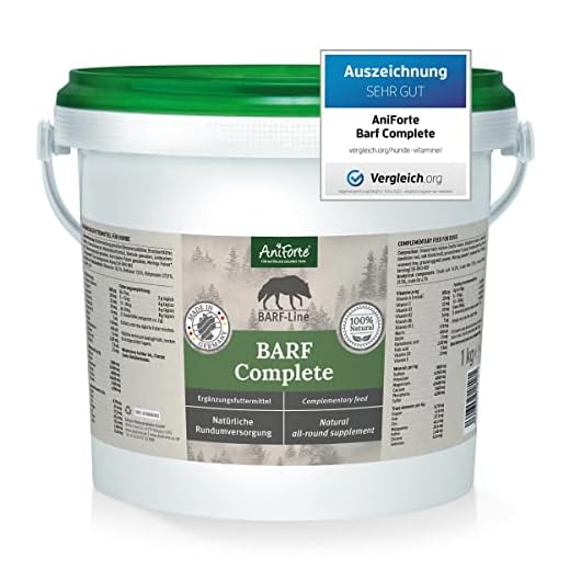 AniForte Complete polvo para alimentación cruda 1kg - Cuidado integral BARF para perros