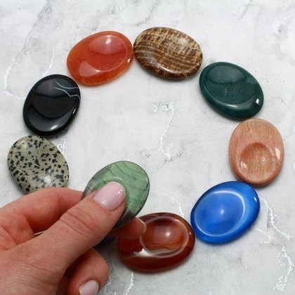 CrystalAge Hematite Thumb Stone ~40mm