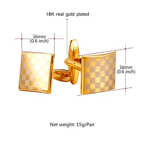 U7 Abotoaduras de nó, abotoaduras de ouro personalizadas de casamento negócios abotoaduras redondas