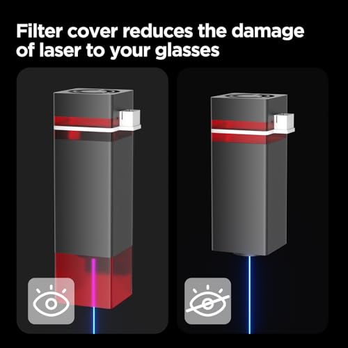 S1 Laser Engraver Machine, 2.5W(2500mW) High Precision Laser Cutter and Diode Laser Engraving Machine, 130x130mm Working Area for Wood and Metal, DIY Laser Engraver