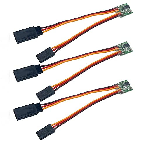 3Pcs Universal RC Servo Signal Reverser Rotation Inverter 5.0-6.0v Lenkung Getriebe Reverser für JR Futaba Flugzeug Flugzeug Lenkung Getriebe RC Flugzeug Auto Boot und alle Servos