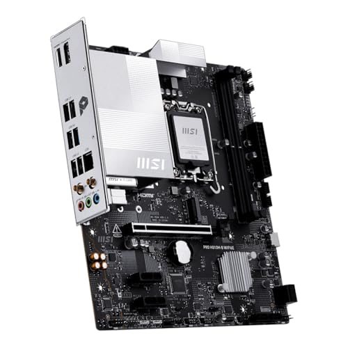 Image of MSI PRO H810M-B WIFI6E Motherboard, mATX - Supports Intel Core Ultra Processors (Series 2), LGA 1851 - DDR5 Memory Boost (6400 MT /s MAX), PCIe 5.0 x16, M.2 Gen4, Wi-Fi 6E, 2.5G LAN