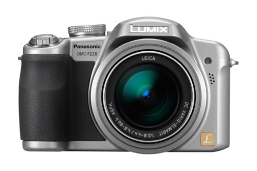 Panasonic DMC-FZ28EG-S Digitalkamera (10 Megapixel, 18-fach opt. Zoom, 6,9 cm (2,7 Zoll) Display) Titan-Silber