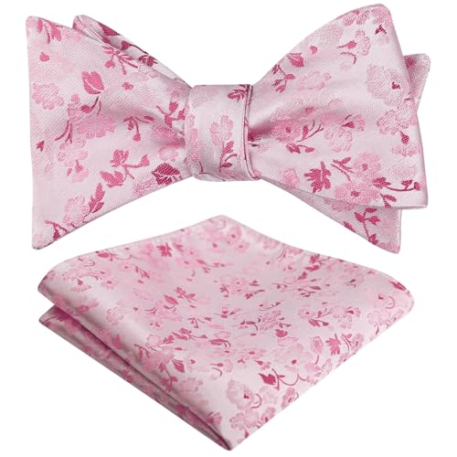 Image of Alizeal Mens 2pcs Floral Bow Tie Set
