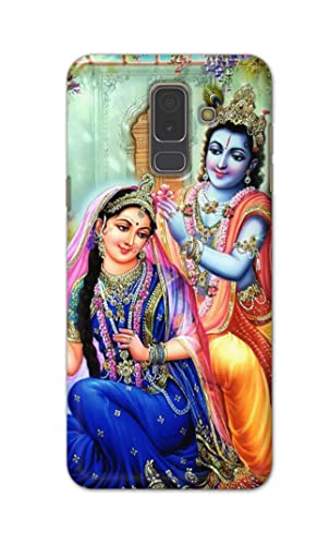 Image of Printed Hard Back Cover Case for Samsung Galaxy A6 Plus | A6+ | Samsung Galaxy J8 Back Cover (Radha Krishna) -1803