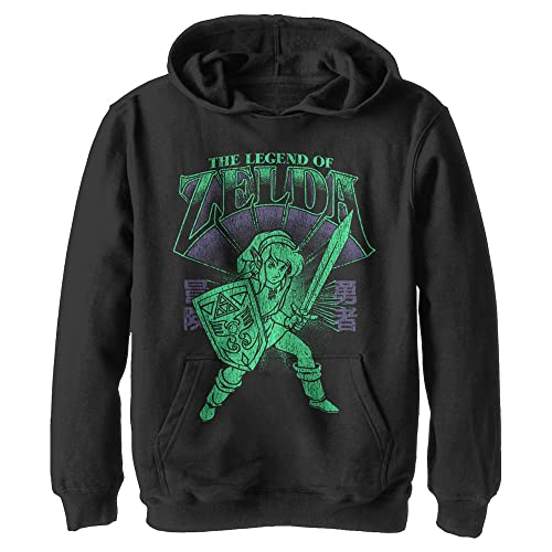 Nintendo Sweat à capuche pour enfant Zelda Perspective, noir, Medium