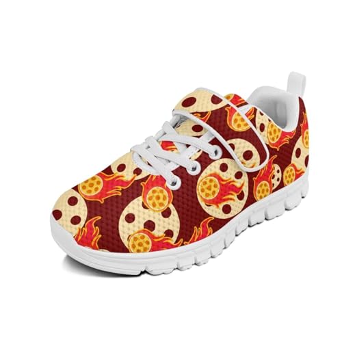 Glomenade Bowling Ball Kids Sneakers Girls Sports Shoes Boys Breathable Athletic Shoe Non Slip Tennis Shoes Single Buckle Sneakers