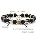 HYHONEY Crown Bracelets Bead Bracelet Mens Bracelet Womens Bracelets Matching Couple Zircon Crown Fashion Jewelry Elastic Adjustable Charm Jewelry for Men Women
