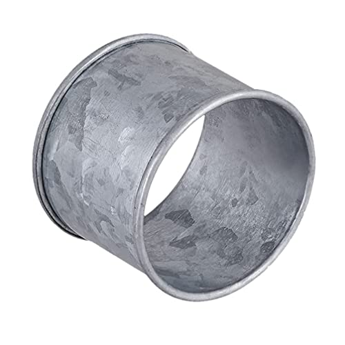 India Store Us Metal Napkin Ring Set Of 6 - Galvanized Rustic Style Metal Napkin Ring For Dinning Table Parties - Round Napkin Rings Buckles For Table Decorations #TOP5