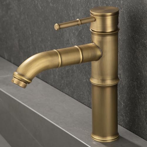 Robinet de salle de bain rétro mitigeur durable contre calcaire
