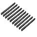 Qrity 20X Armario de aluminio moderno Armario Tirador de puerta Tiradores para muebles Tiradores, Centro de agujero 96 mm, Negro