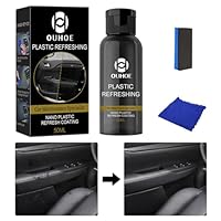 Kunststoffpflege Auto, Auto Kunststoff Kratzer Entfernen, UV-Schutz & frischung für Plastik, Vinyl, Gummi, Auto Cockpitpflege Reinigungsset – Kratzer Entferner & Auffrischer für Innen & Außen– 50ml