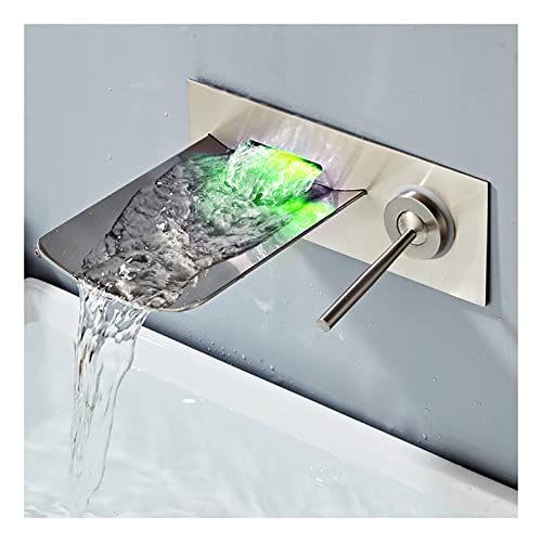 Robinet de lavabo mural LED pour une salle de bain style spa privé - 2