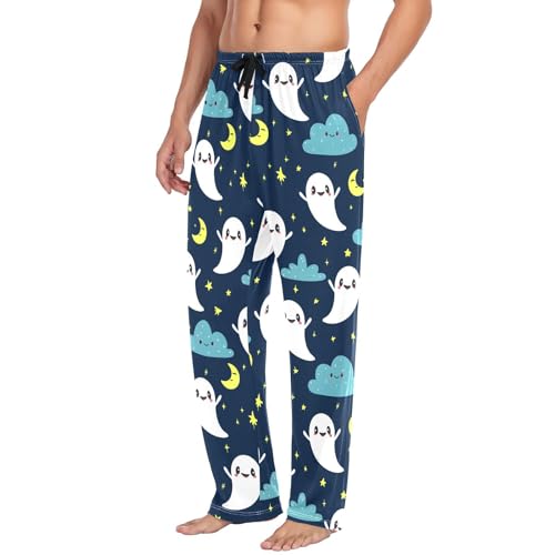 Star Spirits Men's Cotton Pajama Pants with Pockets and Drawstring Comfortable and Stylish,S4