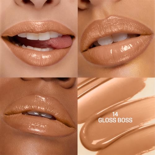 Image of Colors Queen Lip Luminizer Lip Gloss for Women | Hydrating & Glass Shine Finish | Highly Pigmented, Lightweight & Non-Sticky Formula | One Stroke Application | Long Lasting Lip Gloss Infused with Shea Butter (14 - Gloss Boss, 9ml)