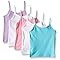 Hanes Girls' Camisole, 100% Cotton Tagless Cami, Toddler Sizing, Multiple Packs & Colors Available, Assorted Color - Set of 5, 2-3T