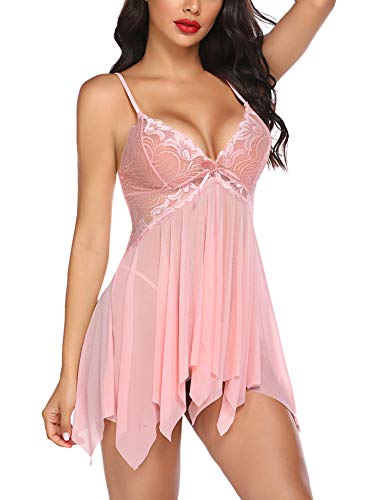 Image of Avidlove Lingerie for Women Lace Babydoll Sleepwear Boudoir Outfits Plus Size Langeray XS-5XL