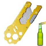 Pratique et pratique: complétez votre collection avec ce coupeur , qui sert également de porte-clés et a une règle, une clé hexagone, un ouvre-bouteille et un coupe-art rétractable.