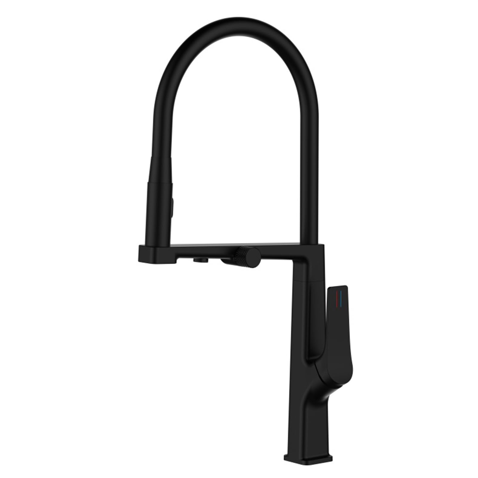 ZYCHSJXA 3 Way Kitchen Tap with Pull Out Hose Black Flexible Drinking Water for Sink Double Outlet Faucet