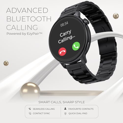 Image of beatXP Evoke Neo 1.43 inch Super AMOLED Display Bluetooth Calling Smart Watch, 466 * 466px, 800 Nits, 60Hz Refresh Rate, 100+ Sports Modes, 24 /7 Health Tracking, AI Voice Assistant, IP67