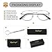 Dollger Fake Glasses Clear Lens Non-prescription Metal Frame Classic Square fashion Aviator Eyeglasses Men Women