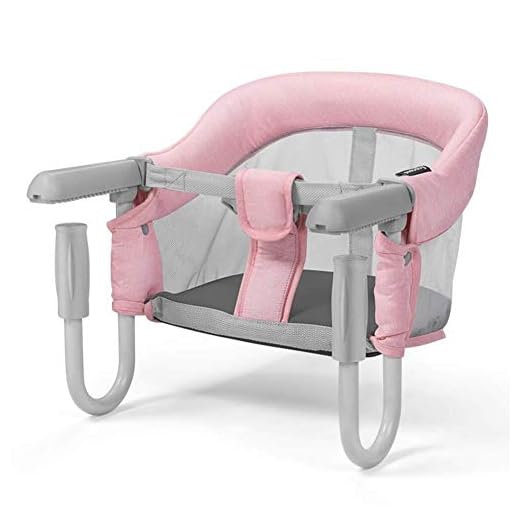Trilho de cama protetor de cama gancho de proteção de cama na cadeira de mesa, cadeiras de mesa de jantar dobráveis portáteis assento de alimentação anexar à cadeira de mesa rápida para casa e viagem (cor: rosa1) decoração