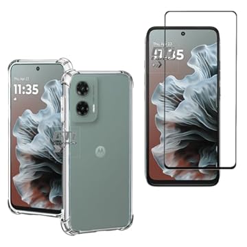 Kit Capa Capinha Anti Impacto + Película de Vidro 3D 9D Compatível Com Motorola Moto G35