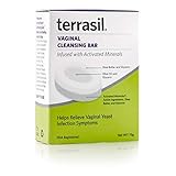 Vaginal Soap Cleansing Bar Natural Ingredients for Yeast infections Vaginal Itch Odor Irritation Soreness Burning Restores pH Balance for Women by Terrasil - 75gm Soap Bar